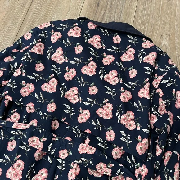 Rebecca Taylor La Vie Adelle Floral Trench Coat - Picture 5 of 6